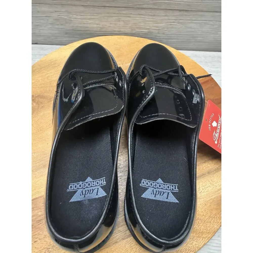 Women's  7 Thorogood Shoes Uniform Classics Poromeric Oxford 831-6027 Black NEW